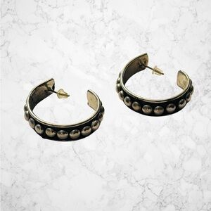 Silver-Tone Scalloped Hoops